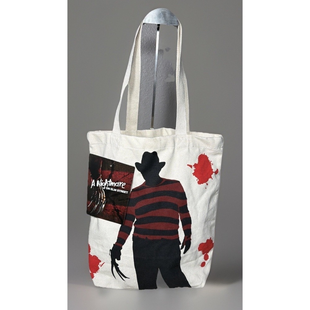 Freddy Krueger Nightmare On Elm Street 100% Cotton Canvas Tote. New w/Tags